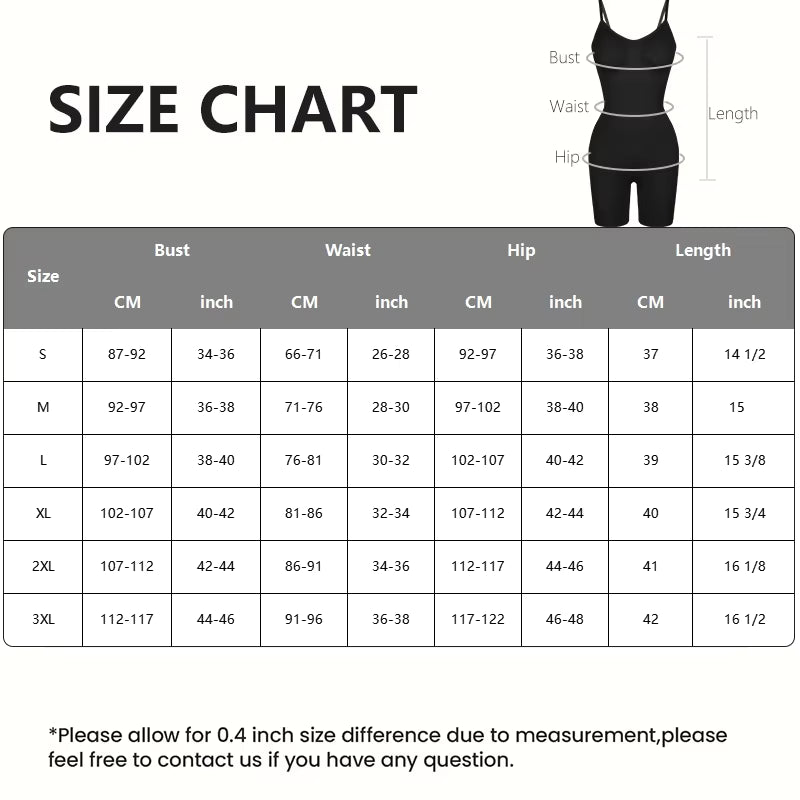 Women’s Shapewear Bodysuit – Tummy Control, Slim Waist, Butt Lift