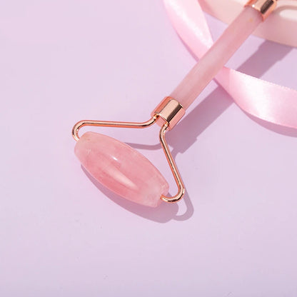 Rose Quartz Jade Roller & Gua Sha Set
